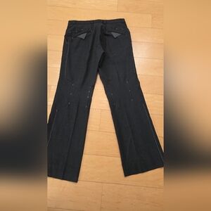 J. Linderberg flare black dress pants